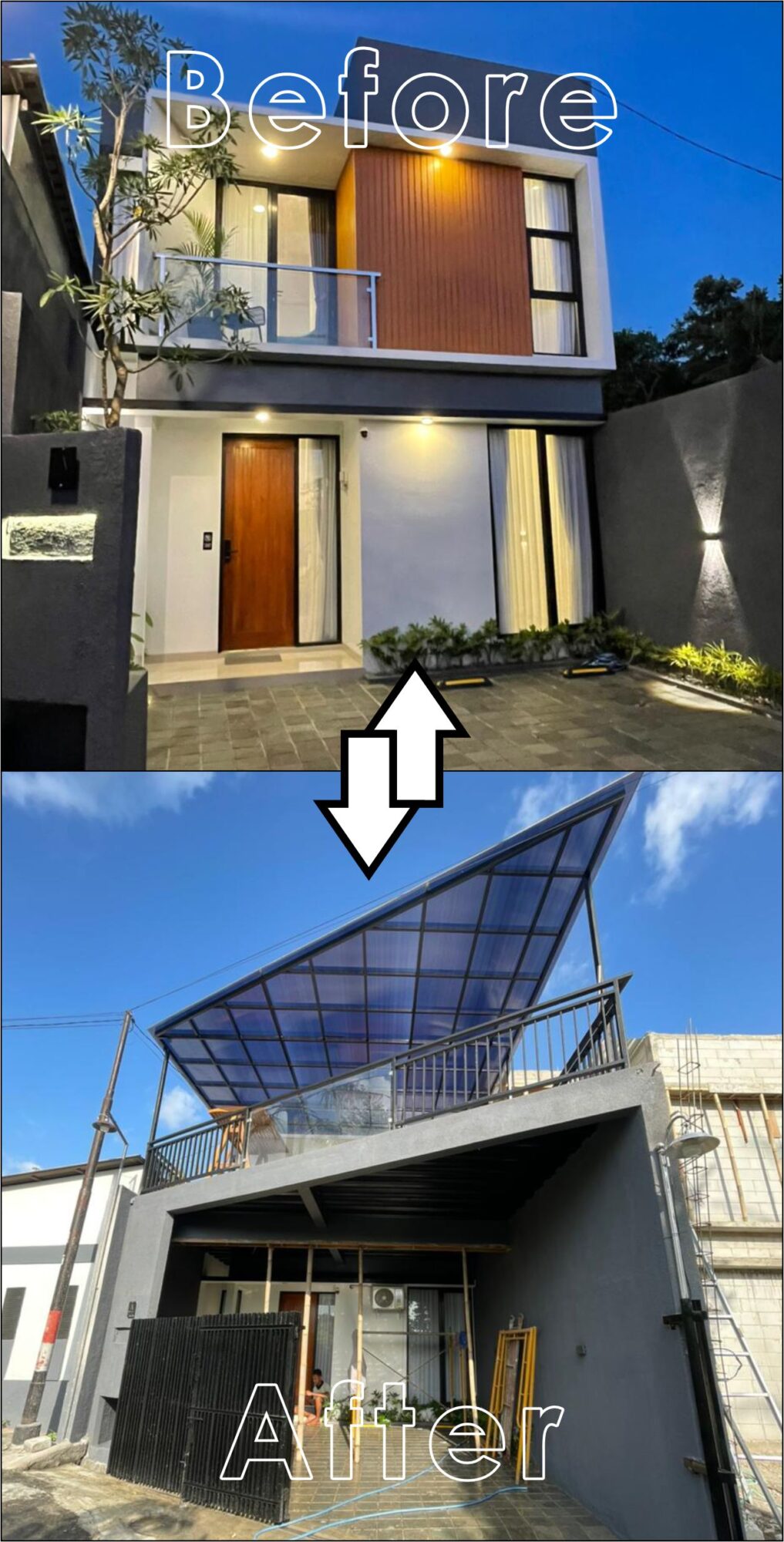 Lavanya Kav. A ( Renovasi Penambahan Dak dan Pemasangan Kanopi )