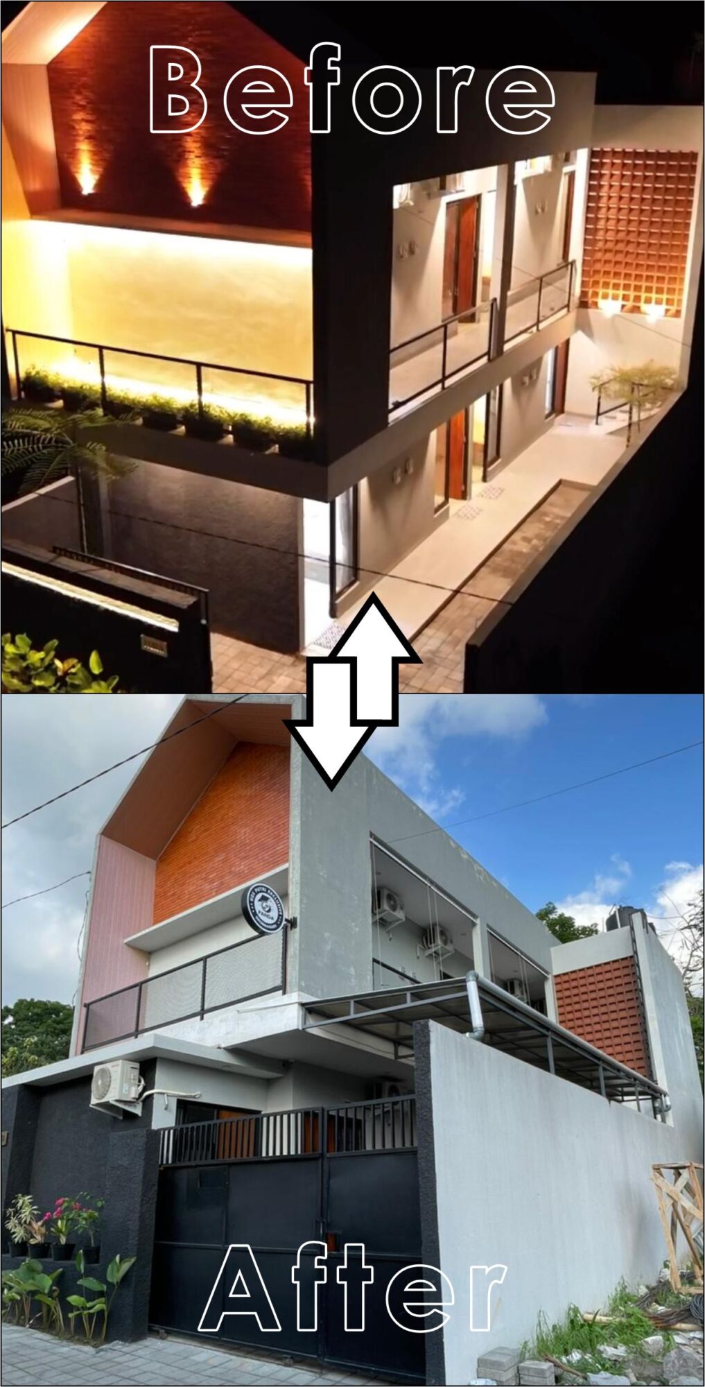 Kos Panda ( Renovasi Pemasangan Kanopi dan Halaman )